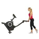 Sunny Health & Fitness Upright Exercise Bike with Electromagnetic Resistance, Programmable Monitor and Pulse Rate Monitoring - SF-B2883