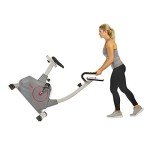 Sunny Health & Fitness Stationary Upright Exercise Bike with Performance Monitor, Device Holder, 275 LB Max User Weight with Body Fat and BMI Calculator - SF-B2952