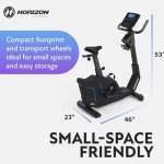 Horizon Fitness 5.0U Upright Bike, Fitness & Cardio, Magnetic Resistance Cycle with Bluetooth, Padded Seat, Step-through Frame, and 300lb Weight Capacity