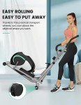 THERUN Elliptical Machine for Home, Magnetic Hyper-Quiet Compact Elliptical Exercise Machine w/ 8 Levels Adjustable Resistance, 6KG Flywheel, Pulse Sensor, LCD Monitor, Bottle Holder (Green)