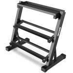 3-Tier Dumbbell and Kettlebell Storage Rack