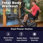 Teeter FreeStep Recumbent Cross Trainer Stepper, Zero-Impact Exercise Bike Alternative w/Patented Physical Therapy Stride, Up to 350lb, Free App w/Trainer Workouts