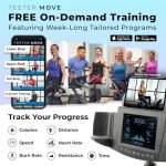 Teeter FreeStep Recumbent Cross Trainer Stepper, Zero-Impact Exercise Bike Alternative w/Patented Physical Therapy Stride, Up to 350lb, Free App w/Trainer Workouts