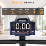 Recumbent Exercise Bike, Recumbent Stationary Bike for Home, Recumbent Bike with 400LB Weight Capacity Whisper-Quiet 16 Levels Magnetic Resistance Heart Rate Handle and Multi-Function LCD Comfortable Seat