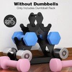 Compact 3-Tier Dumbbell Weight Rack for Home Gym