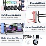 PLKOW Dumbbell Weight Rack for Home Gym Storage