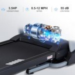 Incline Treadmills for Home, Treadmill with 18% Auto Incline, Heavy Duty 400LBS Capacity, Running Machine with 18.90" Wide Belt, 0.5-12 MPH Speed, 3.5 HP, 36 Programs, APP, Bluetooth, Foldable