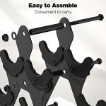 Compact 3-Tier Dumbbell Weight Rack for Home Gym