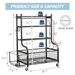 PLKOW Dumbbell Weight Rack for Home Gym Storage
