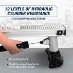 Stamina BodyTrac Glider 1050 Hydraulic Rowing Machine with Smart Workout App - Rower Workout Machine with Cylinder Resistance - Up to 250 lbs Weight Capacity