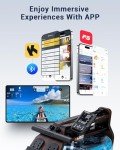 Water Rowing Machine for Home Use, Foldable Rower Machine with Dedicated Monitor & Bluetooth App, Upgraded Handle, Adjustable Footpad, Tablet Holder Water Rowing Machine (Dark Rower Machine)