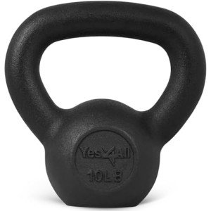 Yes4All Cast Iron Kettlebell Set - 10 lbs