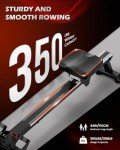 PASYOU Rowing Machines for Home - Row Machine for Cardio Training, Water Rowing Machines with Dedicated Monitor & Bluetooth, 350LBS Weight Capacity