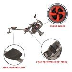Sunny Health & Fitness Phantom Hydro Water Rowing Machine - SF-RW5910, Silver
