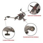 Sunny Health & Fitness Phantom Hydro Water Rowing Machine - SF-RW5910, Silver