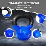 Yes4All 10 lb Vinyl Coated Kettlebell - Blue