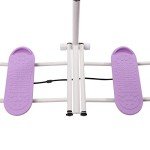 Base Muscle and Inner Thigh Trainer Leg Exercise Equipment Kegel Exercise Equipment with Yoga Straps Ski Exercise Machine Hip Trainer with Adjustable Bar for Women Men (Purple)