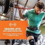 Weightlifting Belt for Men & Women - Heavy Duty Belt for Weightlifting & Functional Fitness - Leather Lifting Belt for Back Support, Deadlift & Powerlifting (Black/White, Medium)