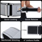 APEXUP Weight Lifting Belt, 4 Inch Quick Locking Gym Belt Fitness Weightlifting Belt for for Squats, Weightlifting and Strength Training (Large, Black)
