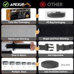 APEXUP Weight Lifting Belt, 4 Inch Quick Locking Gym Belt Fitness Weightlifting Belt for for Squats, Weightlifting and Strength Training (Large, Black)