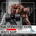 BEAST RAGE Workout Gloves for Men Gym Gloves for Weightlifting Women Fingerless with Palm Protection Padding, Breathable and Lightweight Weight Lifting Gloves Cycling Pull Up (Black, L)