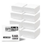 Rage Fitness Premium Gym Chalk, Pure Magnesium Carbonate Chalk for Excellent Grip, Weightlifting, Gymnastics, Rock Climbing - Block Chalk 1 LB