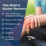 Wannent Wrist Brace,Carpal Tunnel Wrist Brace Wrist Wraps Ultra Thin Elastic Wrist Brace Compression Wrist Straps Wrist Support for Carpal Tunnel Arthritis Tendonitis Sprains Wrist Pain（M-Black）