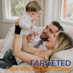 Wannent Wrist Brace,Carpal Tunnel Wrist Brace Wrist Wraps Ultra Thin Elastic Wrist Brace Compression Wrist Straps Wrist Support for Carpal Tunnel Arthritis Tendonitis Sprains Wrist Pain（M-Black）