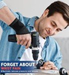 HiRui 2-Pack Ultra-Thin Mesh Wrist Wraps - Breathable, Adjustable Wrist Support for Workouts & Daily Use - Unisex Wrist Brace for Pain Relief, Tendonitis, Carpal Tunnel - One Size Fits All (Black)