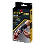 FUTURO Compression Stabilizing Wrist Brace, Right Hand, Small/Medium Size, Provides Support to Injured Wrists, Easy-to-Use Design, Three Straps Provide a Customizable Fit (48400ENR)