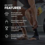 adidas Ankle Support Sleeve - Ankle Sleeve for Training, Competitions, and Support - Ergonomic Design, Durable Elastic Nylon Trim, Breathable Material - For all Fitness Levels - Black, Large