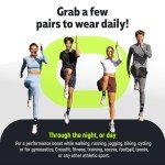 Ankle Brace Compression Sleeve for Men & Women (1 Pair) - Best Ankle Support Foot Braces for Pain Relief, Injury Recovery, Swelling, Sprain, Achilles Tendon Support, Plantar Fasciitis Socks