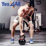 Yes4All Adjustable Kettlebell Cast Iron, Kettlebells Adjustable Weight with Multiple Weight Load - Maximum 40lbs