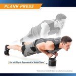 Apex Adjustable Heavy-Duty Exercise Kettlebell Weight Set Strength Training and Weightlifting Equipment for Home Gyms APKB-5009, Grey