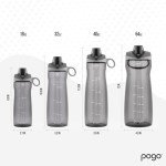Pogo BPA-Free Tritan Plastic Water Bottle with Chug Lid, 32 Oz, Grey