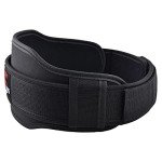 Weight Lifting Belt Gym Fitness Training Double Strength Neoprene 5.5 Inch Bodybuilding Workout Belt Men Women Support Powerlifting Squats Deadlifts Equipment (Small, Black)