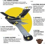 RDX Weight Lifting Belt for Fitness Gym Adjustable Leather Belt 6" Padded Lumbar Back Support Great for Bodybuilding, Powerlifting, Deadlifts Men Workout, Squats Exercise