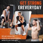 HXD-ERGO 7-in-1 Adjustable Kettlebell, Quick-Adjust Kettlebell for Strength Training, 5-44 LBS Adjustable Weights for Home Gym