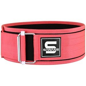 Self-Locking Weight Lifting Belt for Men and Women Fitness Premium Functional Gym belt Powerlifting Deadlift Olympic Lifts and Squats Athletes Training Workout (XL, Pink)