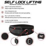 BEAST RAGE Weight Lifting Belt Auto Lock Neoprene Lumbar Support Double Padded Fitness Belt Gym Training for Men Women Curved Grip Big Loads Squats Deadlifts Powerlifting Training (L, Black)