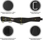 BEAST RAGE Weight Lifting Belt Auto Lock Neoprene Lumbar Support Double Padded Fitness Belt Gym Training for Men Women Curved Grip Big Loads Squats Deadlifts Powerlifting Training (L, Black)