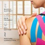 Kinesiology Tape 5m Roll [2024 Edition] - Sports and Medical Tape for Joint and Muscle Support, Multipurpose KT Tape, Body Tape, Boob Tape, Physio Tape, Sports Tape, Trans Tape, Athletic Tape - Beige