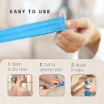 Kinesiology Tape 5m Roll [2024 Edition] - Sports and Medical Tape for Joint and Muscle Support, Multipurpose KT Tape, Body Tape, Boob Tape, Physio Tape, Sports Tape, Trans Tape, Athletic Tape - Beige