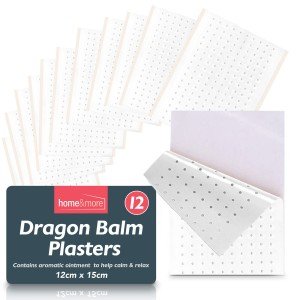 12pk Dragon Balm Herbal Patches Pain Relief Patch Heat Plaster Back Knee Muscle