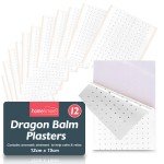 12pk Dragon Balm Herbal Patches Pain Relief Patch Heat Plaster Back Knee Muscle