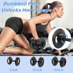 Nimsqury 2-1 Adjustable Kettlebells Set, Kettle bell Weights Set (10lb-25lb), Adjustable Dumbbell for Women/Men Home Gym Workout Strength Training