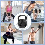 Nimsqury 2-1 Adjustable Kettlebells Set, Kettle bell Weights Set (10lb-25lb), Adjustable Dumbbell for Women/Men Home Gym Workout Strength Training