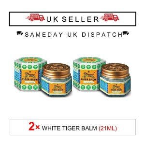 🐯 2X Tiger Balm White Ointment | Relief for Muscle Aches & Tension - UK 🐯