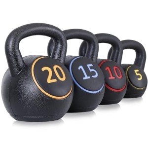 4-Piece Kettlebell Set for Strength Training