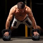 Yaheetech Kettlebell Set HDPE Coated Concrete Kettle Bell Weights Set for Strength Training - Heavy Weight KettleBell for Home Gym Fitness Weight Lifting Bodybuilding, 10kg